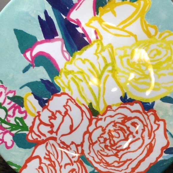 NWT New Anthropologie Vibrant Floral Color Melamine Plate - Picture 7 of 13